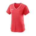 Wilson Tennis Shirt Team II V-Neck coral red Women